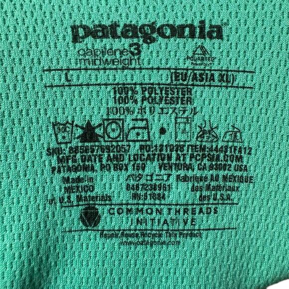 PATAGONIA Capilene Midweight Crewneck Long sleeve Top Women's Large - Picture 5 of 5
